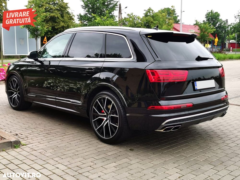 Ornamente toba Audi Q7 4M (2015-2019) SQ7 Design Chrome doar pentru Benzina- livrare gratuita - 13