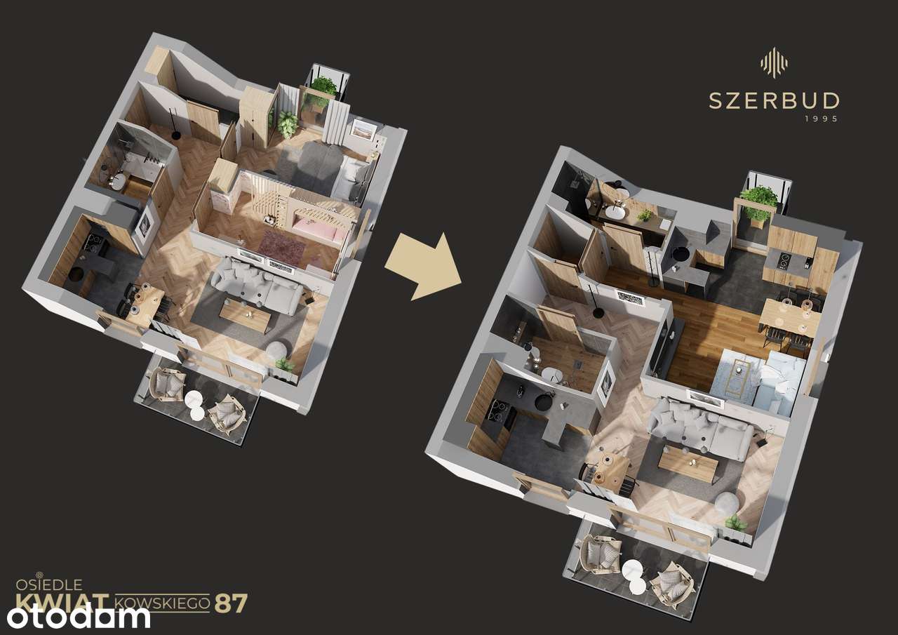 Mieszkanie pod inwestycje 55m² - KUPUJESZ JEDNO, ZYSKUJESZ DWA!