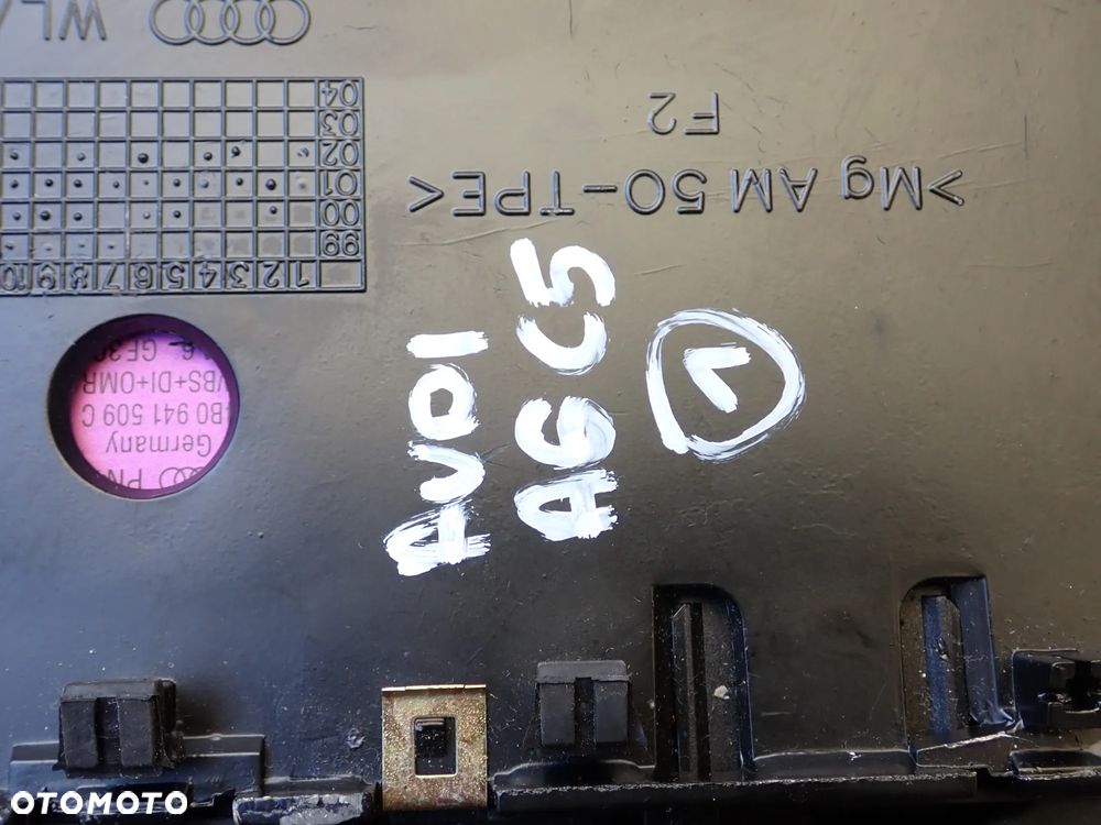 AUDI A6 C5 CZĘŚCI (1)- 4A0857833D, 8E0/1J0864203 B/C/D, 4B9827507M, 4B0823509,4B9827085D, 4B1880204G, DZWIGNIA HAMULCA RĘCZNEGO, 4B9827552M, 4B0823359C, LINKA MASKI, 8L0035501E, 4B0959655P, 8E0909559H, (E8) 67R-016205, 4B0962258N, 8D0422373C, 4B0955453A,  RADIO +PANEL - 34