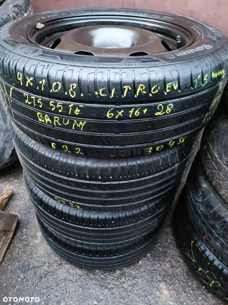 4x108 Felgi Stalowe Stal 16 Koła Letnie Lato CITROEN AIRCROSS BERLINGO C3 III 3 C3 AIRCROSS DS3 C4 C4 Picasso Grand PEUGEOT 208 207 301 307 SW PARTNER 6mm Legnica ALU-RAD 215/55 - 7