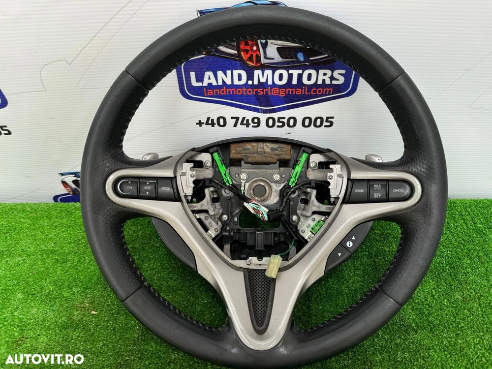 ✅ VOLAN PIELE CU COMENZI SI PADELE HONDA INSIGHT 2011 - 4