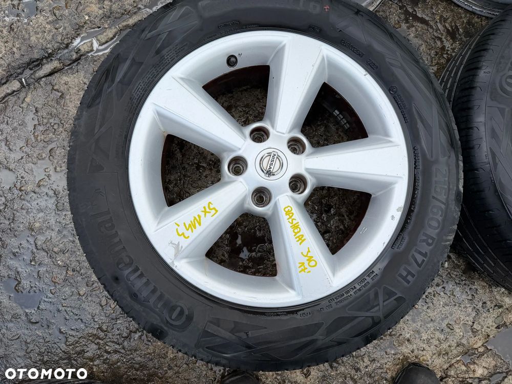 Felgi 17' koła Nissan Qashqai J10 5x114,3 ET40 17x6,5J centr 66,1 OE - 5
