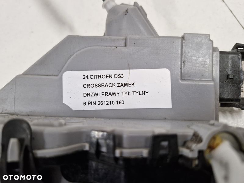 CITROEN DS3 CROSSBACK ZAMEK DRZWI PRAWY TYŁ TYLNY 6 PIN 261210 - 5