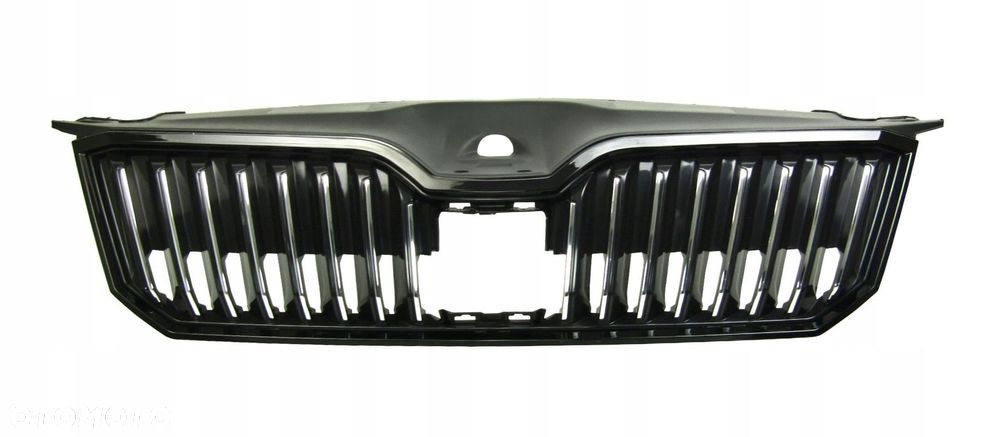 Skoda Superb 15 - 19 Atrapa chłodnicy / Grill czarny połysk pod radar - 3