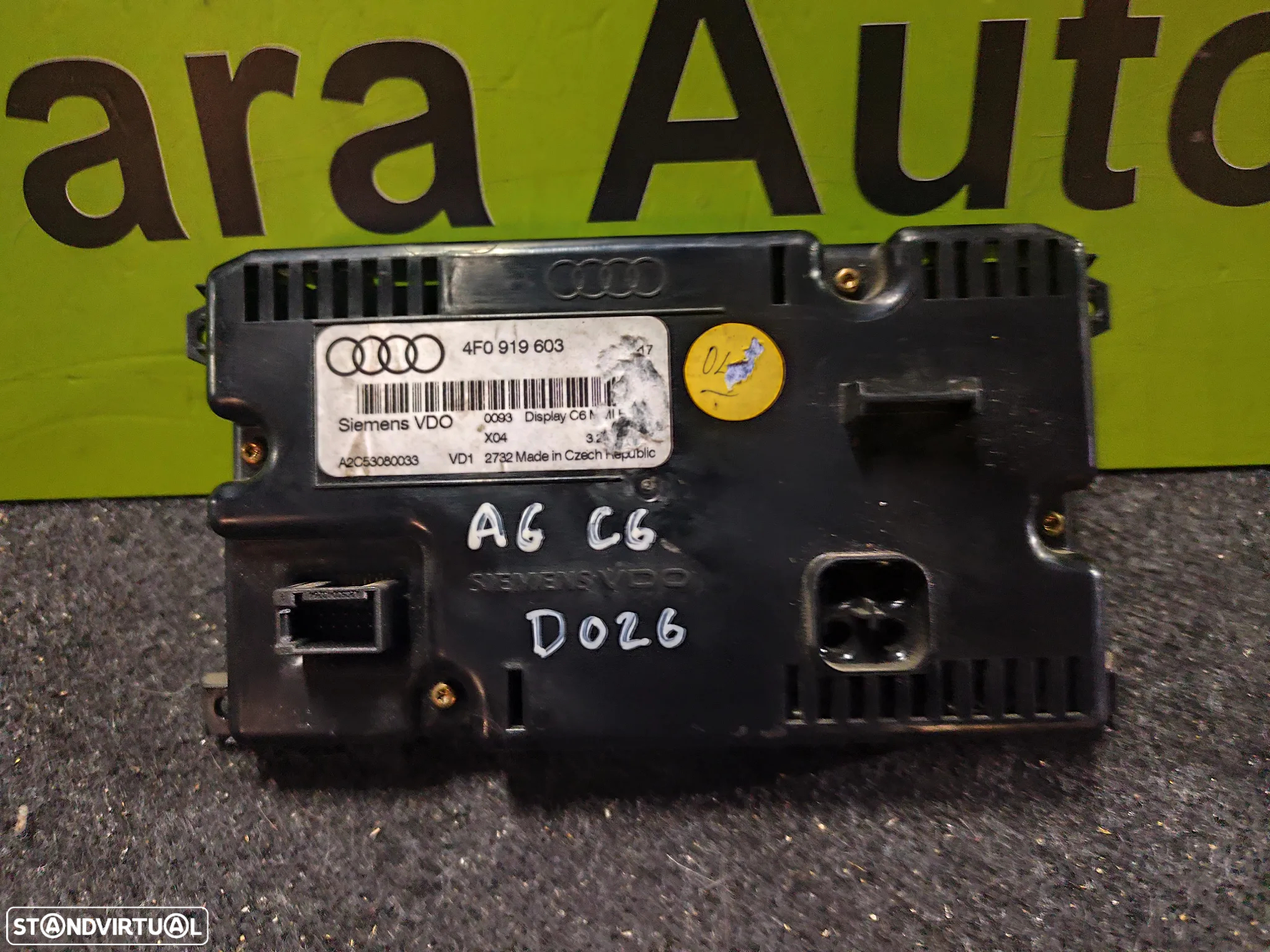 AUDI A6 C6 DISPLAY RADIO - D026 - 3