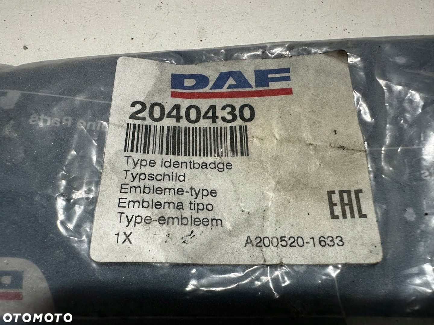 Emblemat Logo Litera DAF XF 2040430 - 7