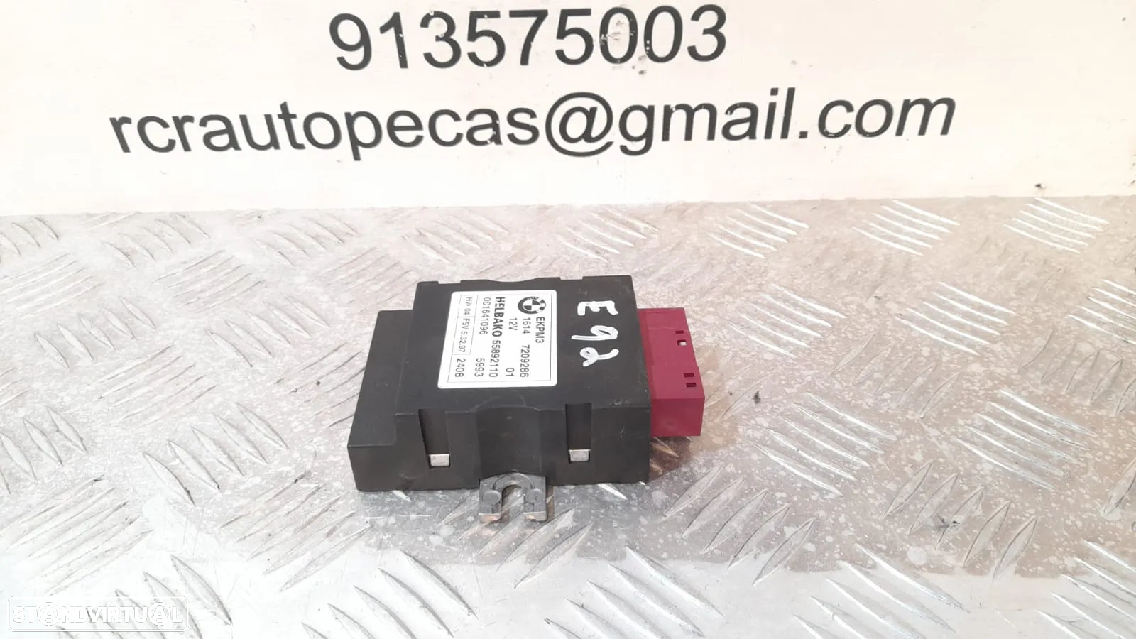 CENTRALINA BOMBA COMBUSTIVEL BMW SERIE 3 E92 COUPE 16147209286 7209286 558921 SERIE 3 E90 E91 E93 CABRIO SERIE 1 E81 E87 E82 COUPE E88 CABRIO X1 E84 X3 F25 - 4