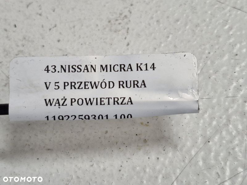 NISSAN MICRA K14 V 5 PRZEWÓD RURA WĄŻ POWIETRZA 1192259301 - 7