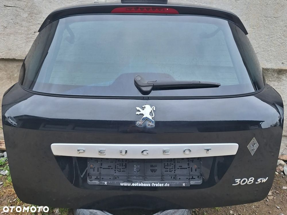 KLAPA BAGAZNIKA KOMPLETNA - PEUGEOT 308 T7/2008 ROK-CZARNA/KTVD - 1