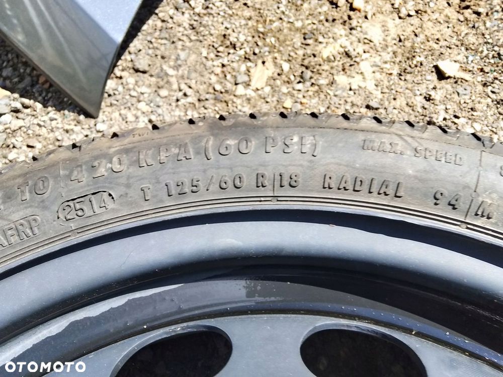 koło dojazdowe vw audi 18" 5x100 1j0601027m - 2
