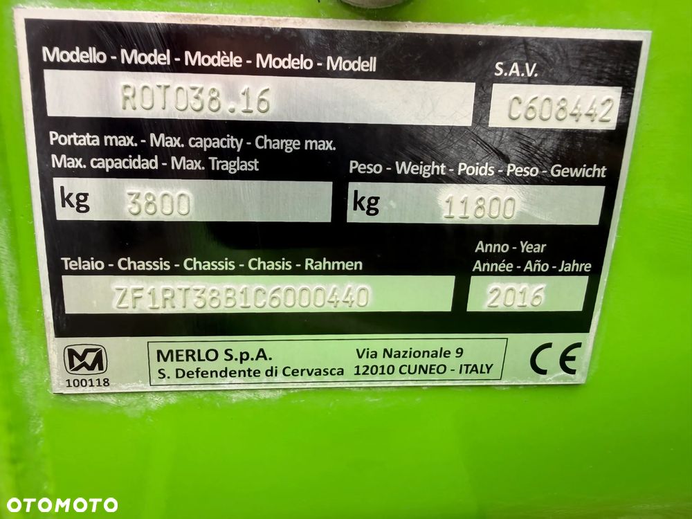 Merlo ROTO 38.16 2600MTH PILOT WIDŁY IMPORT NIEMCY - 17