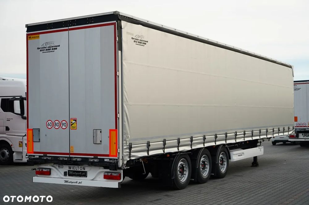 Wielton FIRANKA STANDARD / PODNOSZONY DACH / SYSTEM BDE - ROZSUWANE SŁUPKI / OŚ PODNOSZONA / MAŁO UŻYWANA - 8