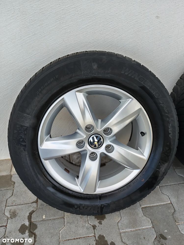 VW TOUAREG 7P 10-18R FELGI KOLA 5X130 DOT2018 ET50 255/60 R17 7,5Jx17 KOMPLET Z OPONAMI FELGA 7P6601025 A - 2