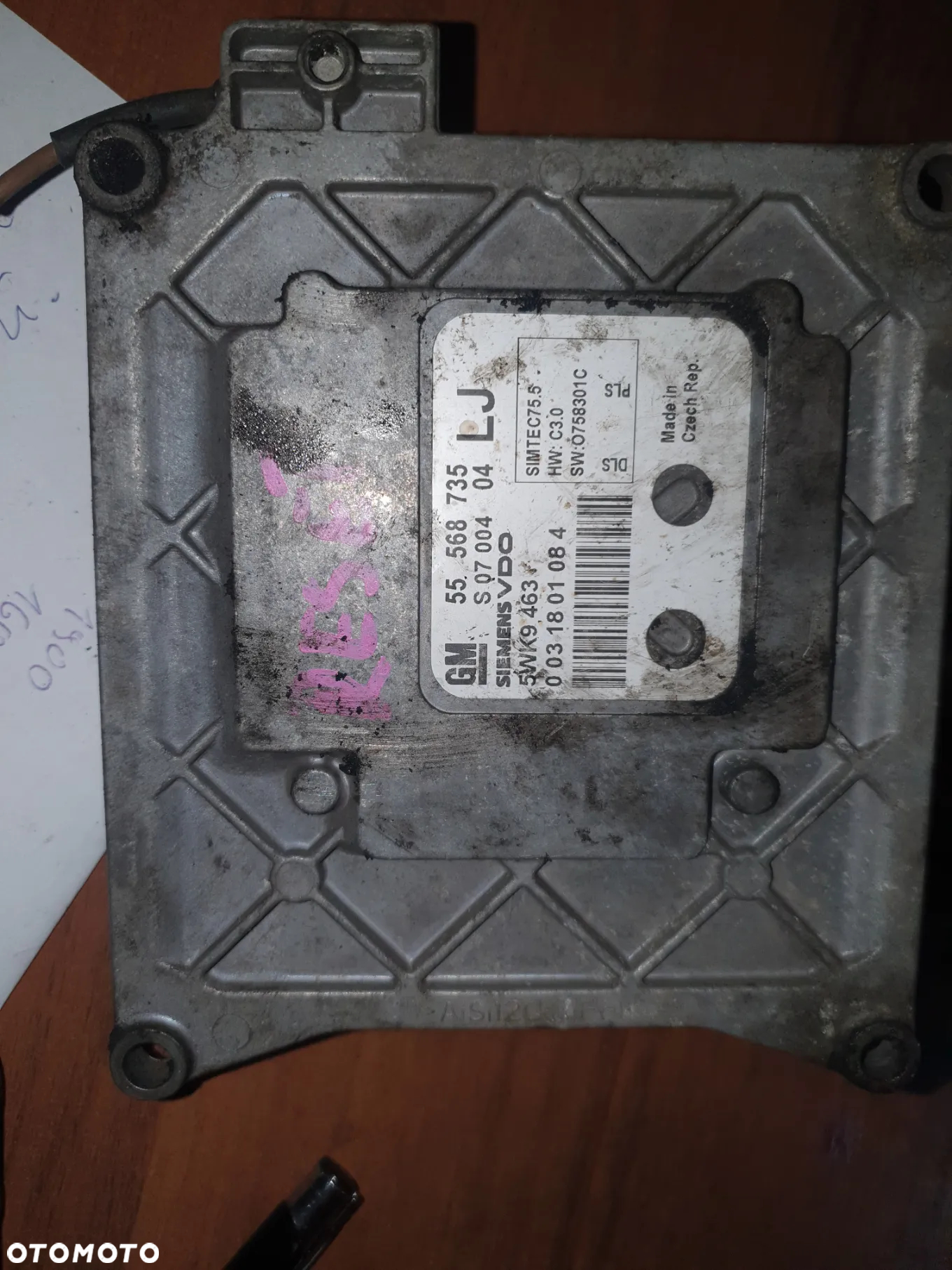 sterownik silnika OPEL ASTRA 1.8 Z18XER + PIN FGP 55568735 LJ 5WK9463 - 4