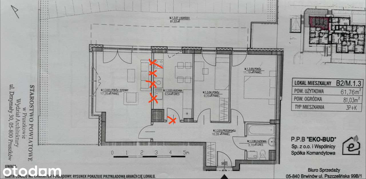 Mieszkanie na sprzedaż, 3 pokoje, 62 m², Brwinów