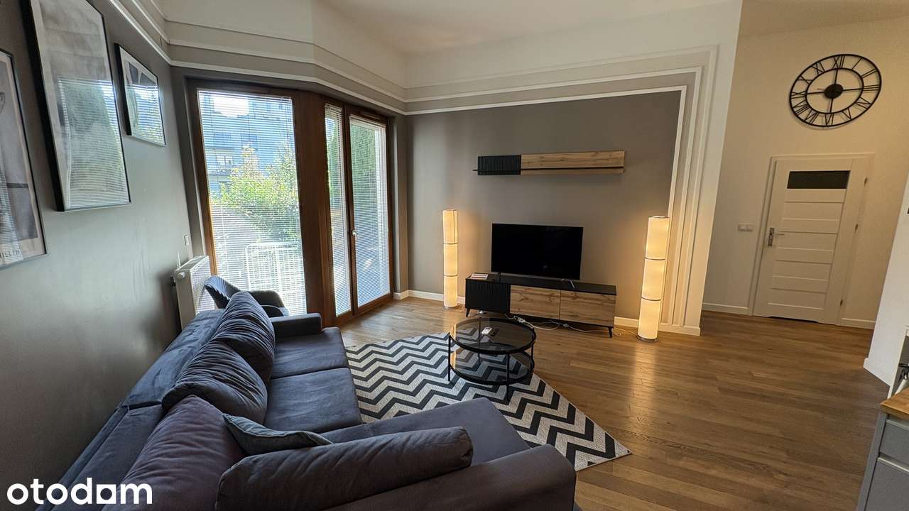 Nowoczesne dwupokojowe mieszkanie 48,55m2 z ogródkiem - Stegny