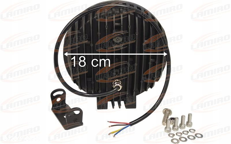 HALOGEN OKRĄGŁY FULL LED 12/24V 12000Lm JUMBO MERCEDES MAN SCANIA DAF - 2