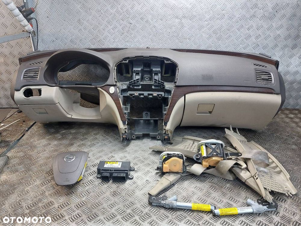 ZESTAW AIRBAG KOKPIT DESKA MODUŁ PASY PODUSZKI NAPINACZE OPEL INSIGNIA A - 1