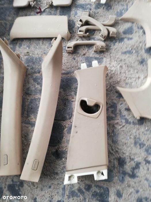 Sufit słupki listwy półka BMW E90, banan beż kremowe - 6