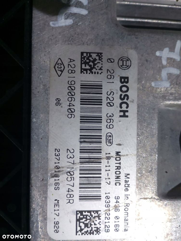 renault twingo iii sterownik silnika 237105748r 237101816s 0261s20369 - 2