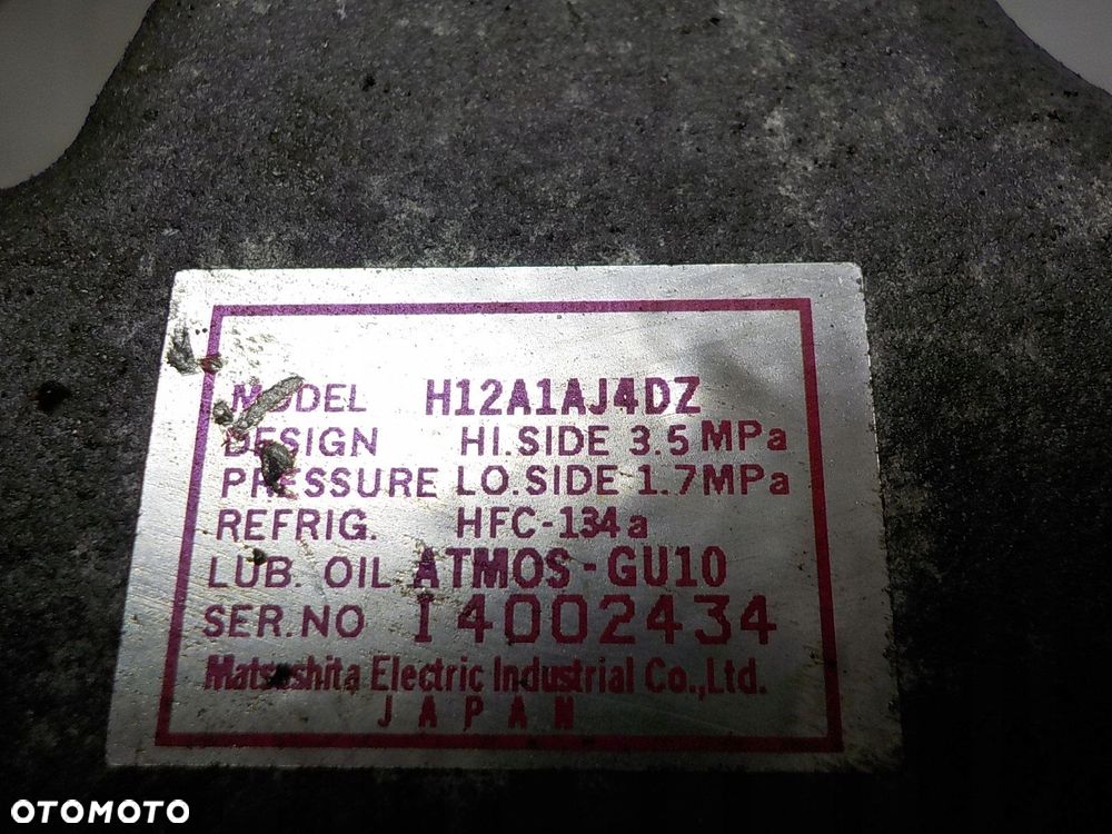 MAZDA 3 I 2.0 16V B ORG SPRĘŻARKA POMPA KLIMATYZACJI H12A1AJ4DZ - 4