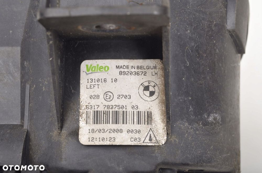 BMW E82 HALOGEN LEWY 7837501 - 6