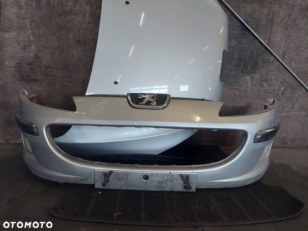 KOMPLETNY PRZÓD MASKA ZDERZAK BŁOTNIKI LAMPY BELKA PEUGEOT 407 I EZRC - 16