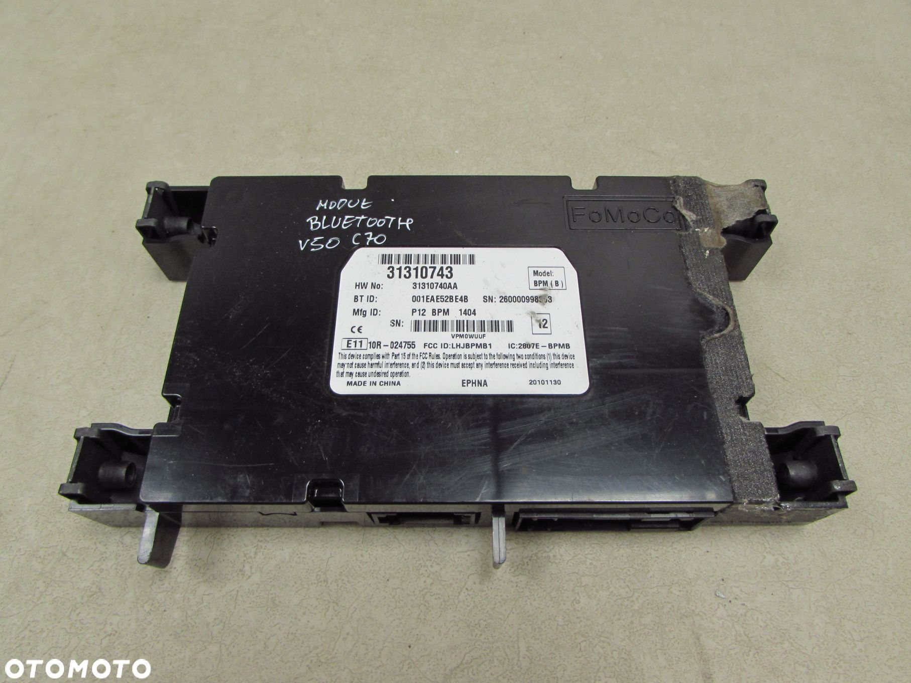 VOLVO S40 V50 C30 C70 LIFT 06-13 MODUL STEROWNIK BLUETOOTH 31310743 - 1
