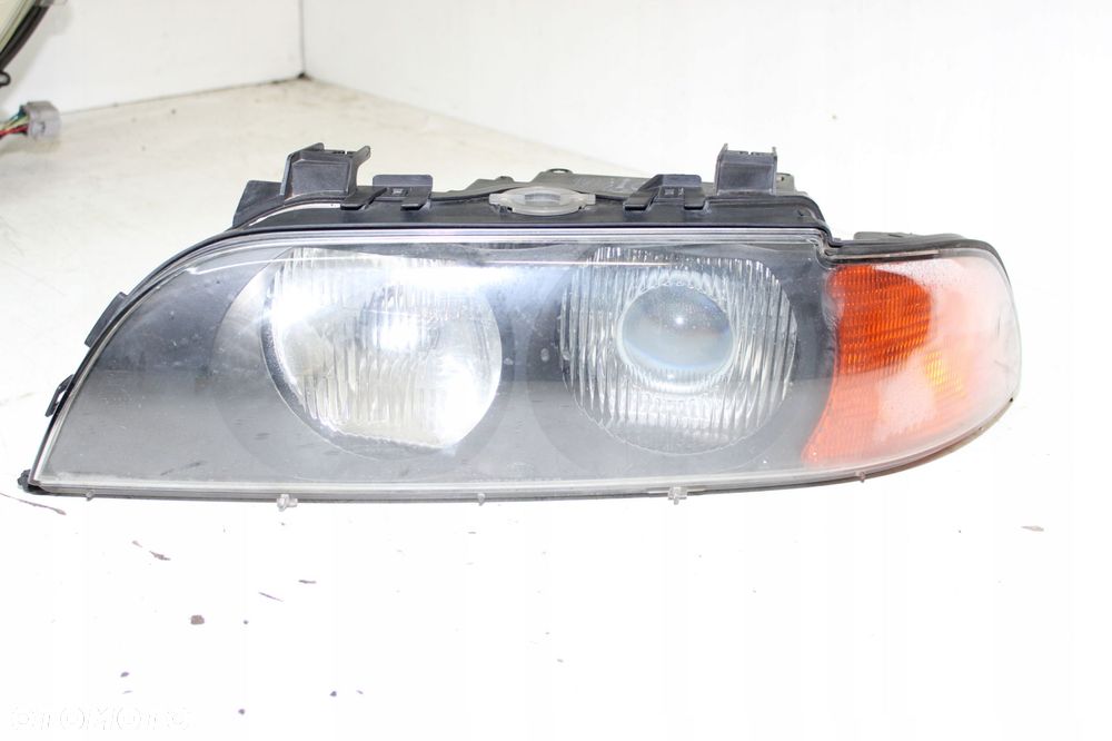 LAMPA LEWY LEWA PRZÓD EUROPA SOCZEWKA BMW 5 E39 HELLA NA ŻARÓWKĘ IDEALNA - 2