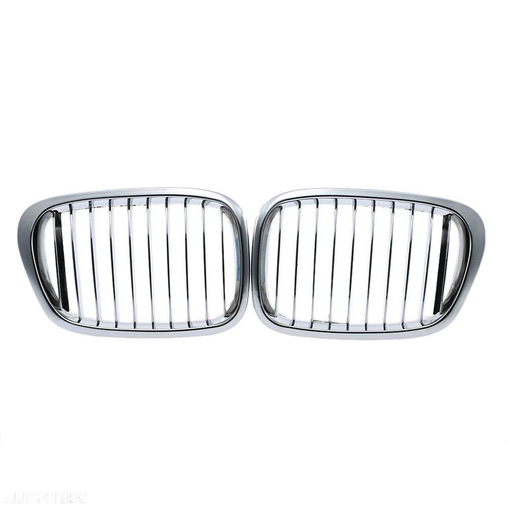 Grila radiator Bmw Seria 5 E39 2000-06.2004, dreapta, crom, 51132005262, 201605-6, tuning - 1