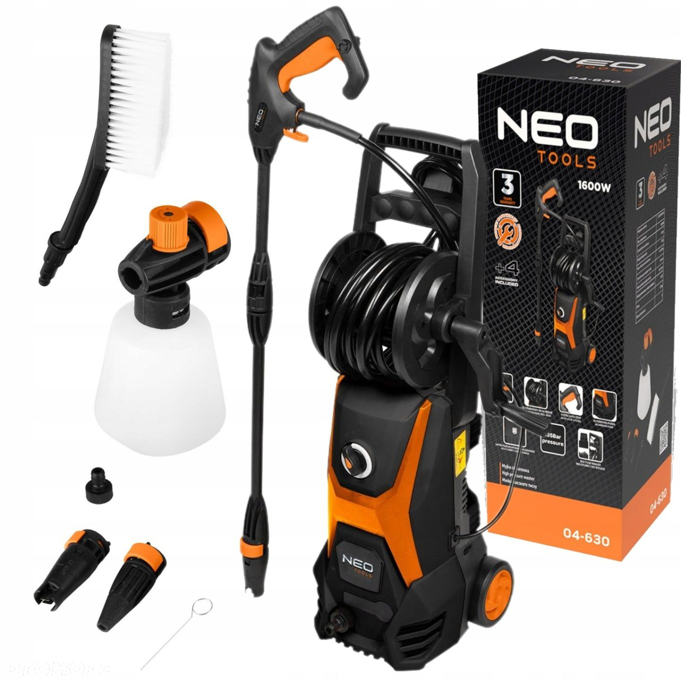 NEO MYJKA CIŚNIENIOWA 1600W 408l/h 135 bar  AKCESORIA 04-630 - 14