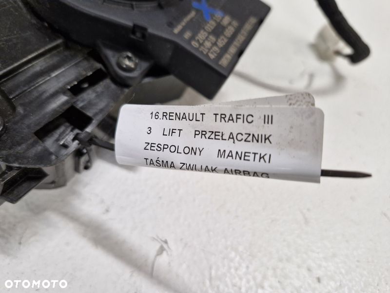 renault trafic iii 3 lift przełącznik zespolony manetki taśma zwijak airbag 255674994r - 5