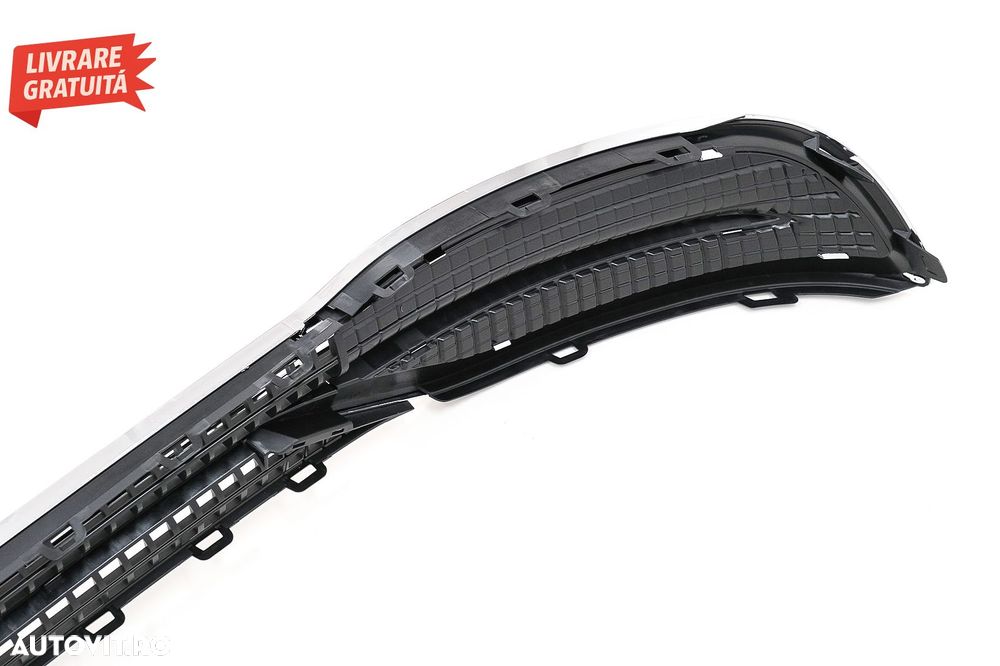 Accesorii Bara Fata Mercedes S-Class W222 Facelift Sedan (2017-2020) Chrome M-Desi- livrare gratuita - 7