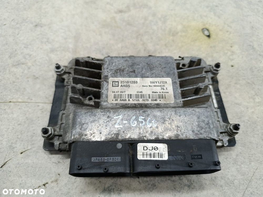KOMPUTER, STEROWNIK CHEVROLET CRUZE I 25181280 5WY1J12A   1.6 16V - 1
