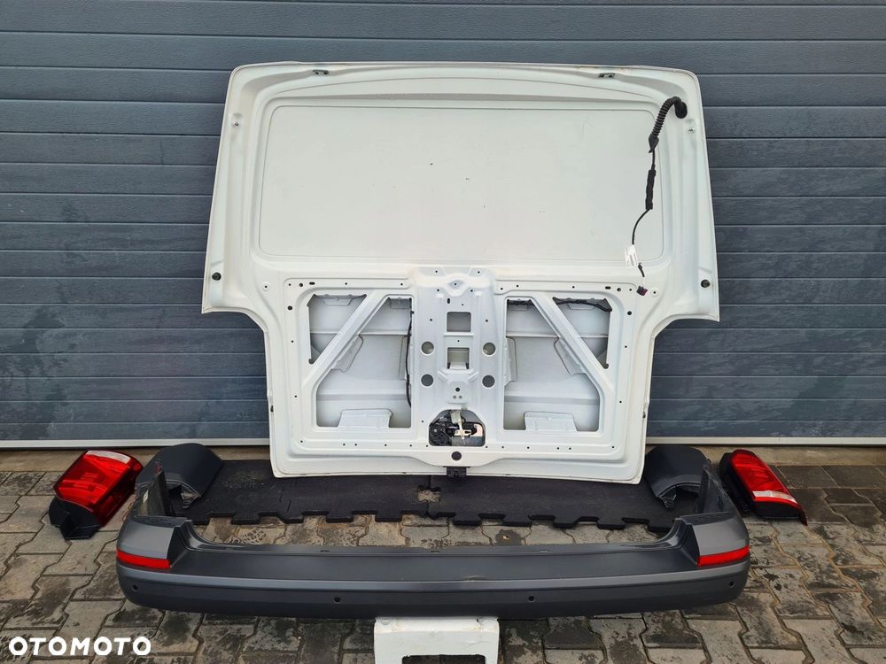 VW T6.1 kompletny tył klapa zderzak lampy ślizg PDC BIAŁY LB9A - 5
