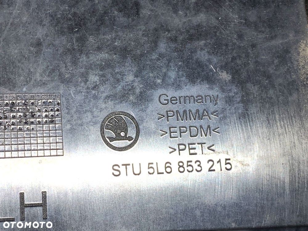 NAKŁADKA OSŁONA LISTWA SŁUPKA LEWY TYŁ  SKODA YETI (5L) 2009 - 2017 1.4 TSI 90 kW [122 KM] - 6