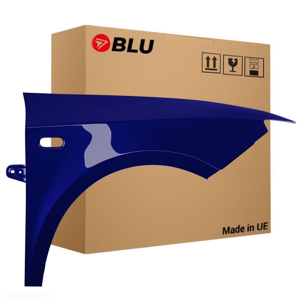 BLU Błotnik SEAT IBIZA IV 4 6J LW5U prawy niebieski 08-17 przód Blau Ada - 1