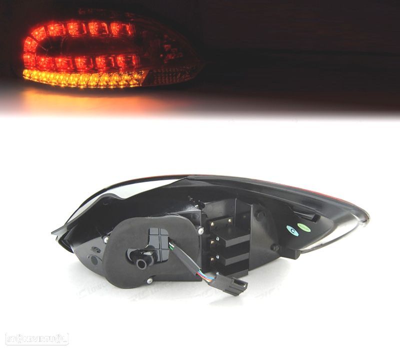 FAROLINS LED PARA VOLKSWAGEN VW SCIROCCO 08-14 VERMELHO ESCURECIDO - 2