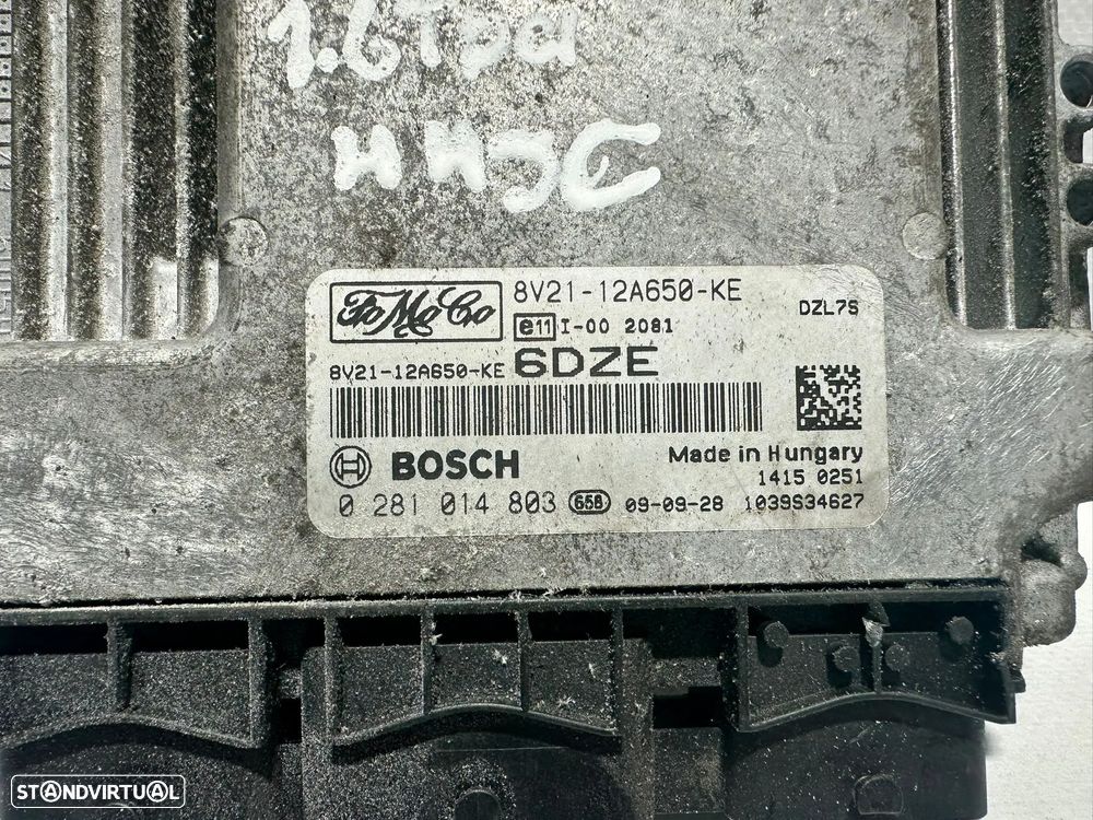 .Centralina Motor Bosch Original PSA Ford 1.6 HDi 8V21-12A650-KE 0281014803 2008 - 2017 - 7