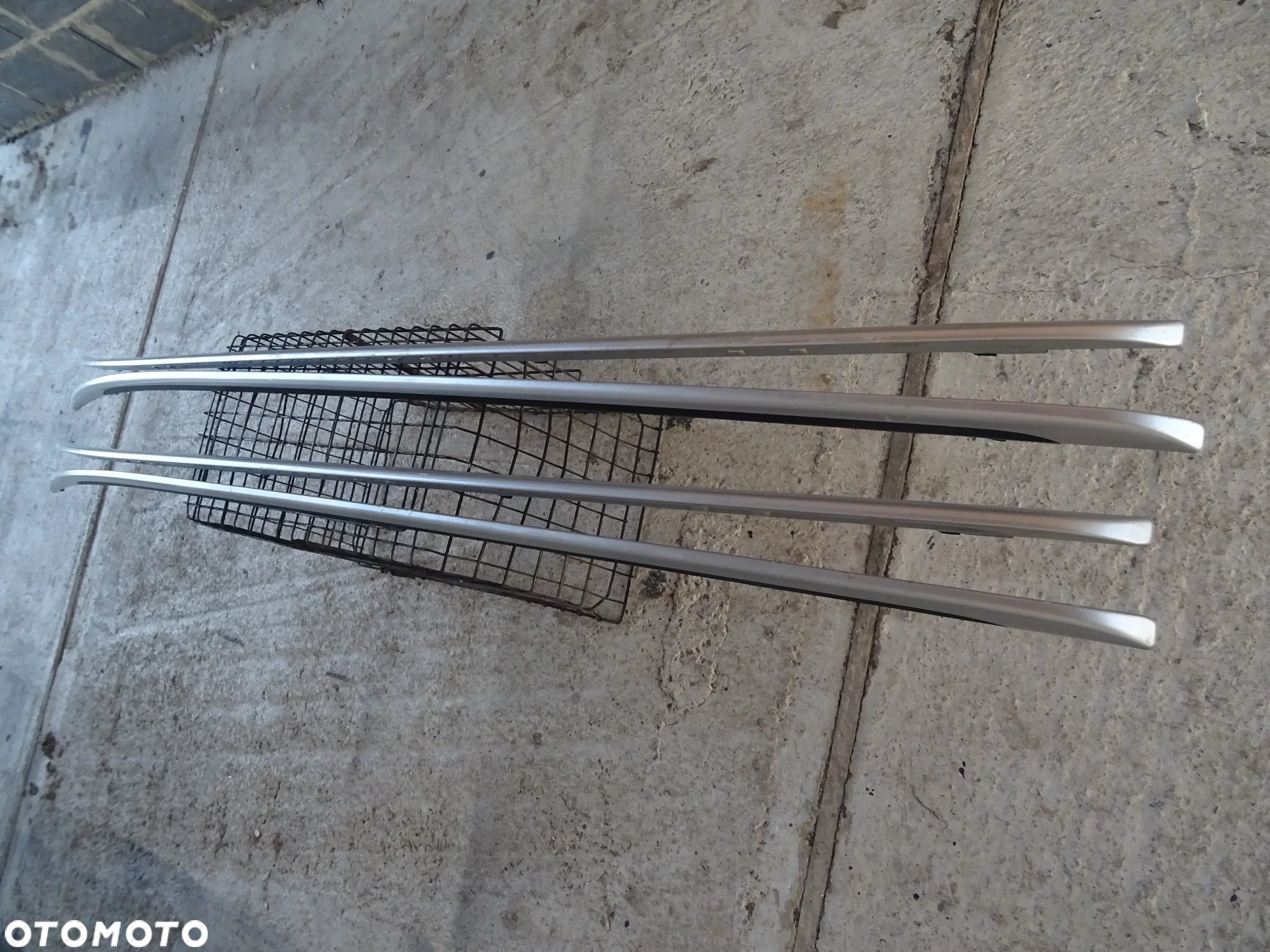 OPEL VECTRA C KOMBI RELINGI DACHOWE PRAWY LEWY SREBRNE - 3