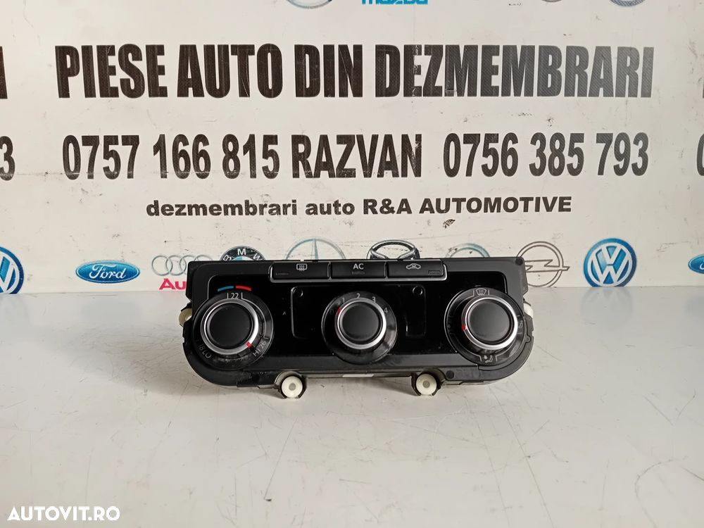 Panou Modul Comenzi Clima AC Vw Golf 6 VI AN 2008-2013 Cod 3C8907336AB - 1