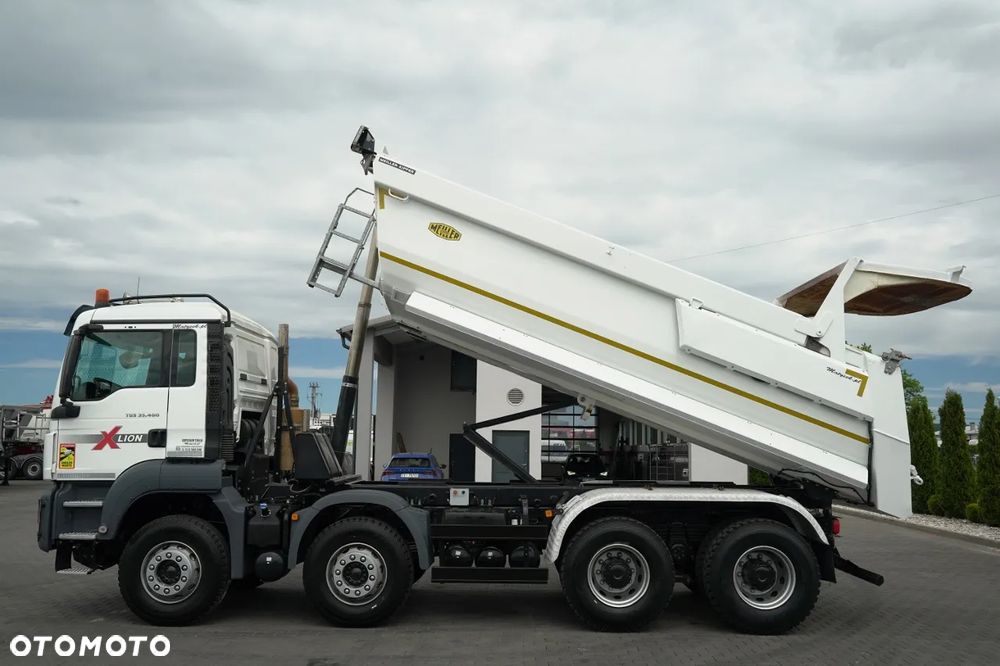 MAN TGS 35.460 / 8X4 / WYWROTKA TYLNOZSYPOWA / HYDROKLAPA / MEILLER KIPPER / AUTOMAT / OPONY 100% / PLANDEKA ELEKTRYCZNA /  EURO 6 - 3