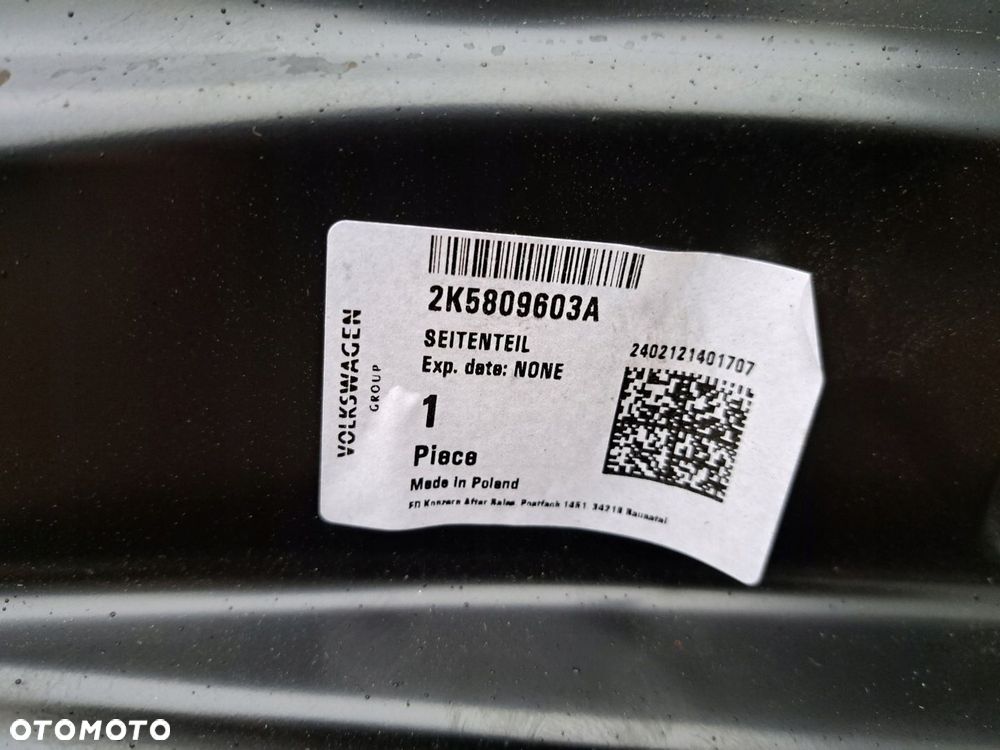 BŁOTNIK TYLNY LEWY SŁUPEK PRÓG VW CADDY 2K5 ORG - 5