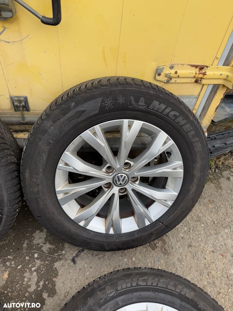 Jante aliaj VW TIGUAN an 2017   cu cauciucuri allseason 215/65R17 cod janta 5NA601025 - 4