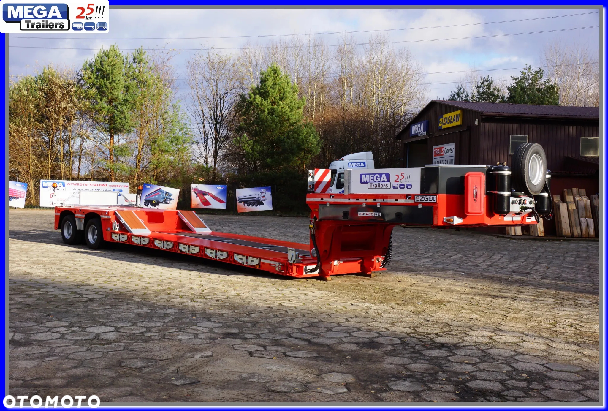 Mega Hydrauliczna Łabędzia Szyja, pokład 650 + 575 cm rozciągu, 2 osie, DMC 46 Ton ! - 11