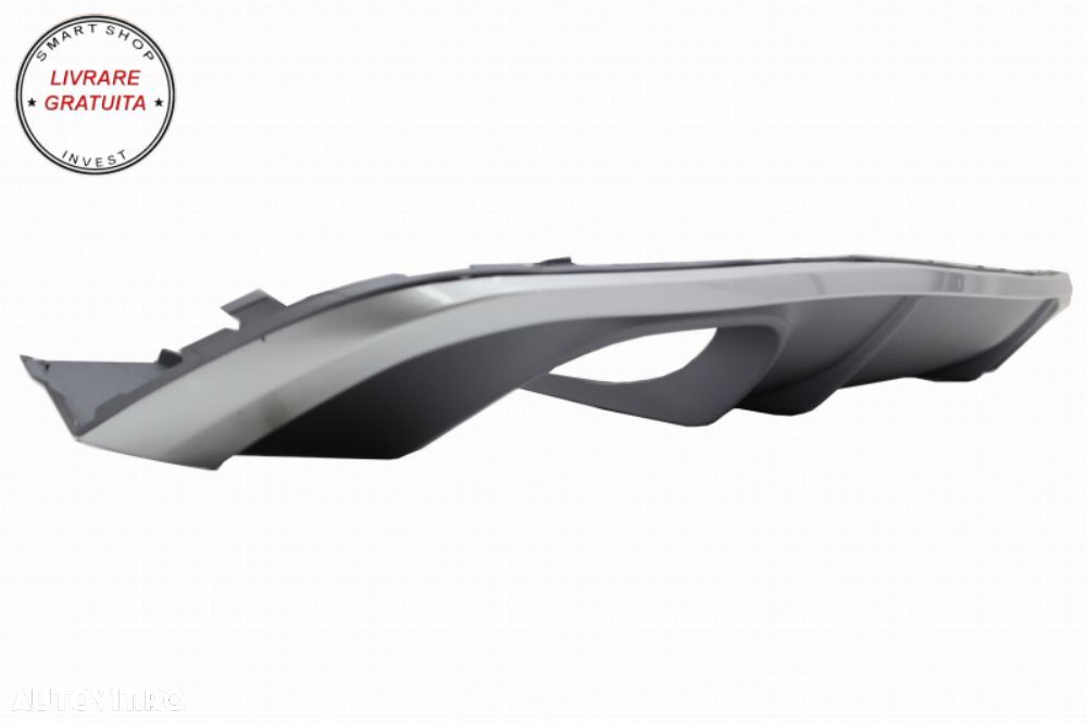 Difuzor Bara Spate cu Ornamente Evacuare Audi A4 B9 8W S-line (2016-2018) Sedan Av- livrare gratuita - 5