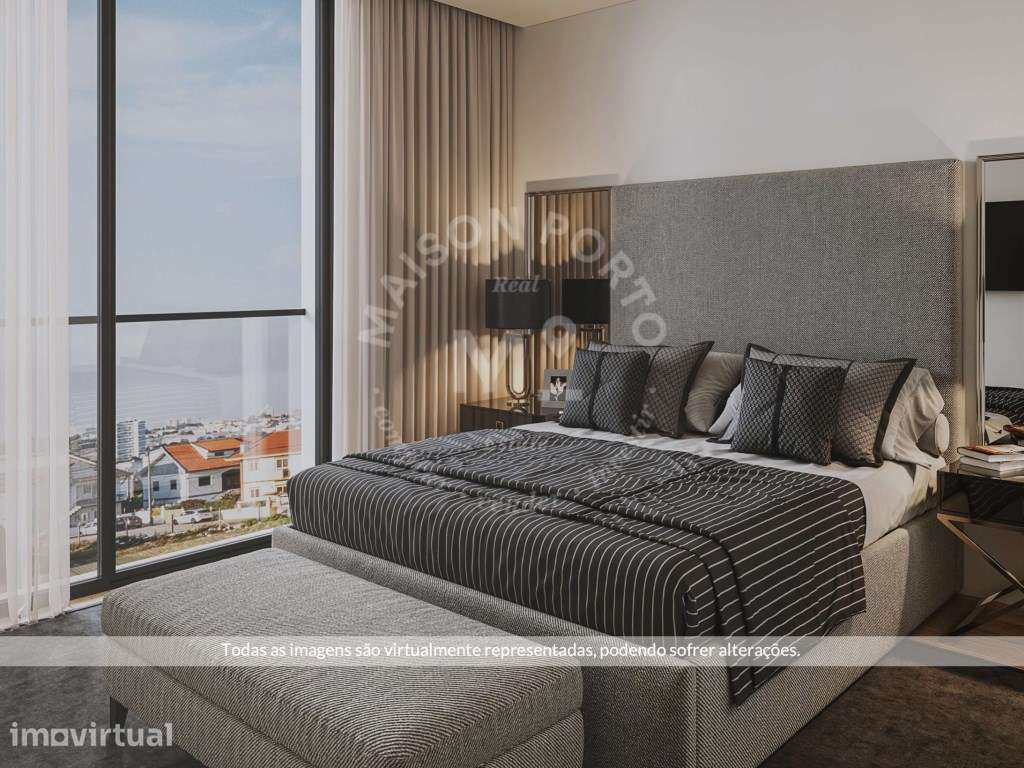 Apartamento T1+1 com Varanda e Estacionamento em Canidelo, Vila Nov... - Grande imagem: 4/9