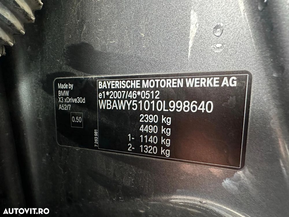 BMW X3 xDrive30d AT M Sport - 20
