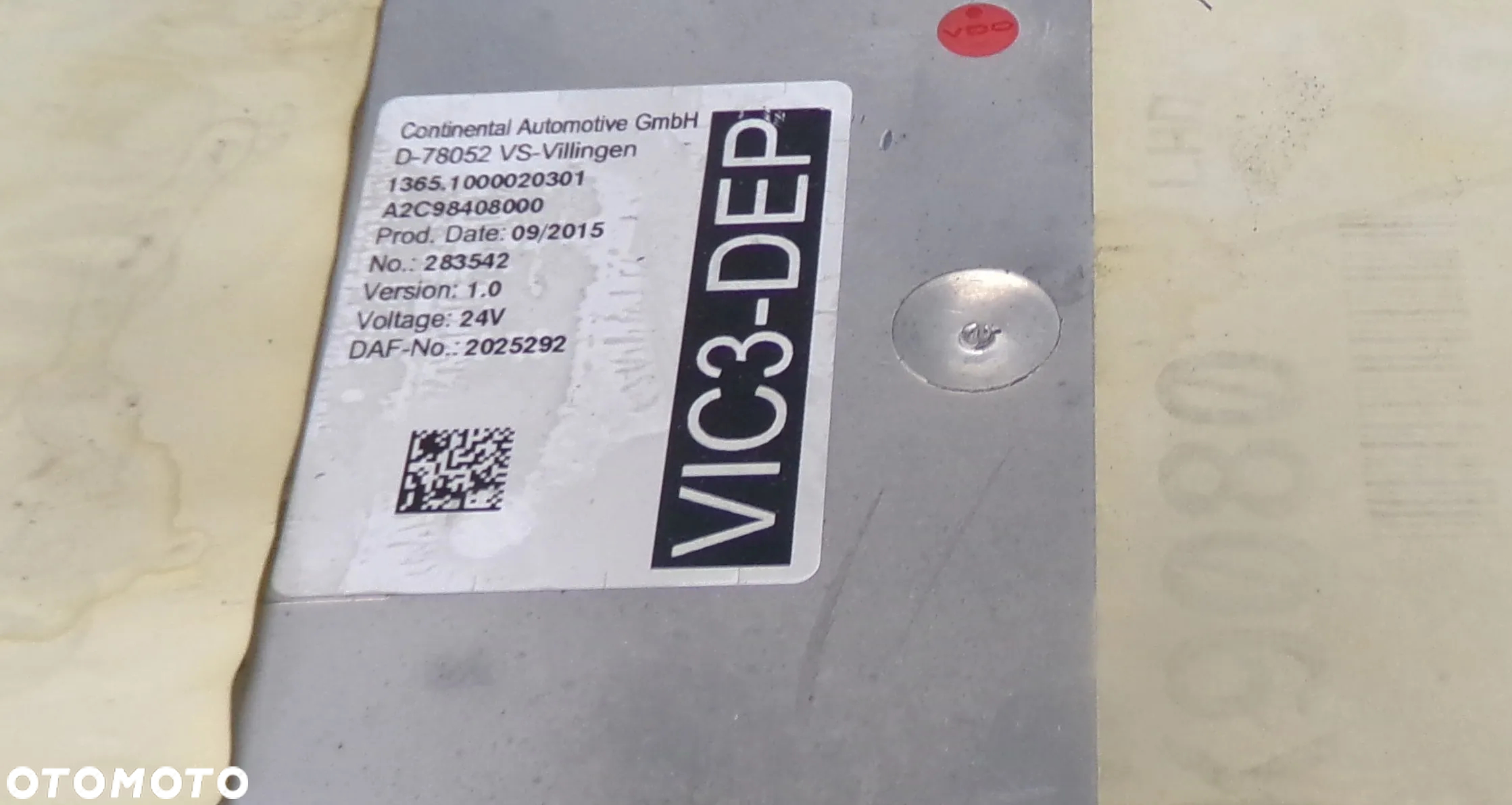 STEROWNIK KOMPUTER MODUŁ VIC3 - DEP 1.0 DAF 2025292 - 3