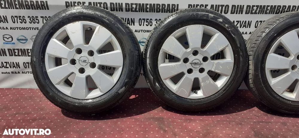 Jante Aluminiu Opel R15 Astra Meriva Zafira 5x108 Anvelope 185/60R15 Jante Aluminiu Opel R15 Astra M - 1